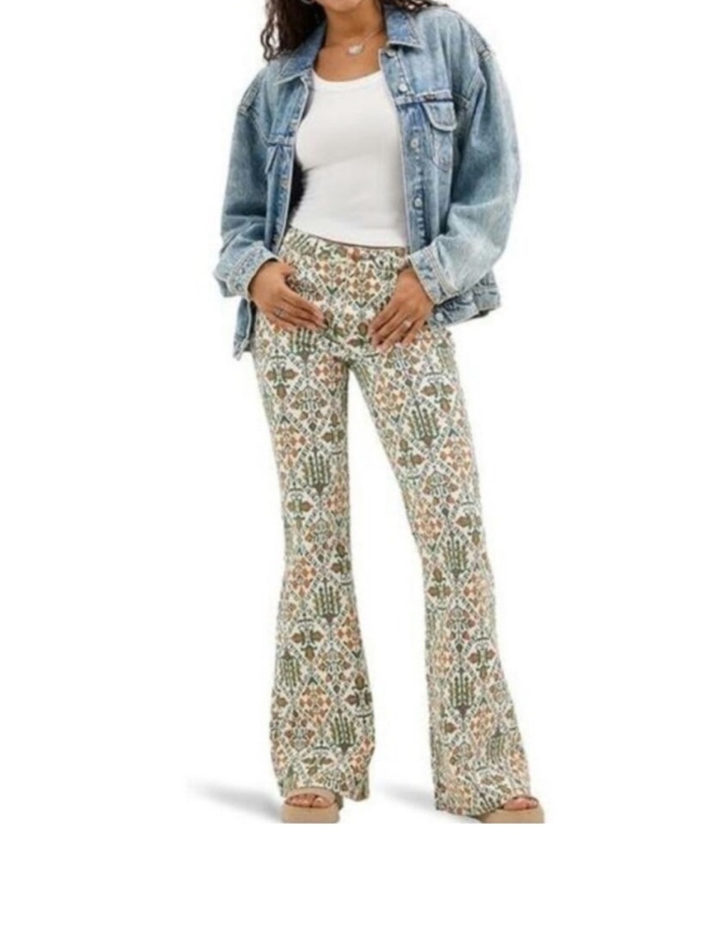 Wrangler Viral Boho Cowgirl Jeans, Western, Carnival, Cottage Farm Core, Y2k - Picture 6 of 14